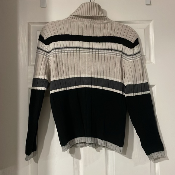 One on One 90s knit striped turtle neck - Picture 4 of 4